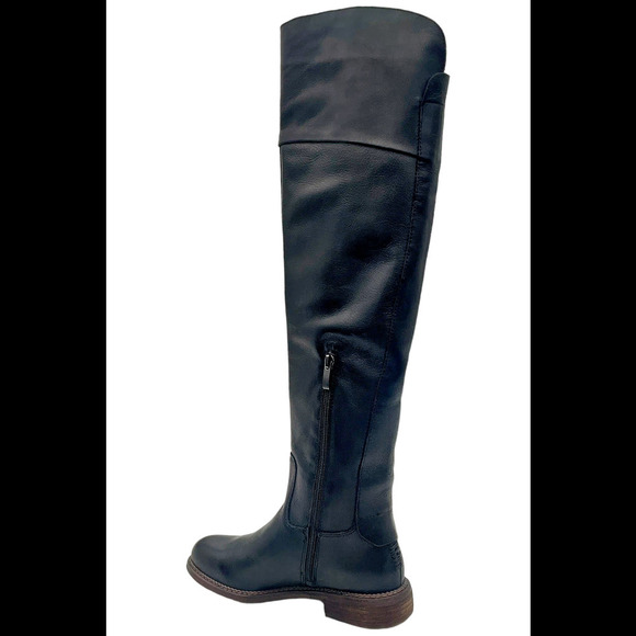 Franco Sarto Leather Over the Knee Medium Calf Boots Haleen Black - Medium - Picture 3 of 3